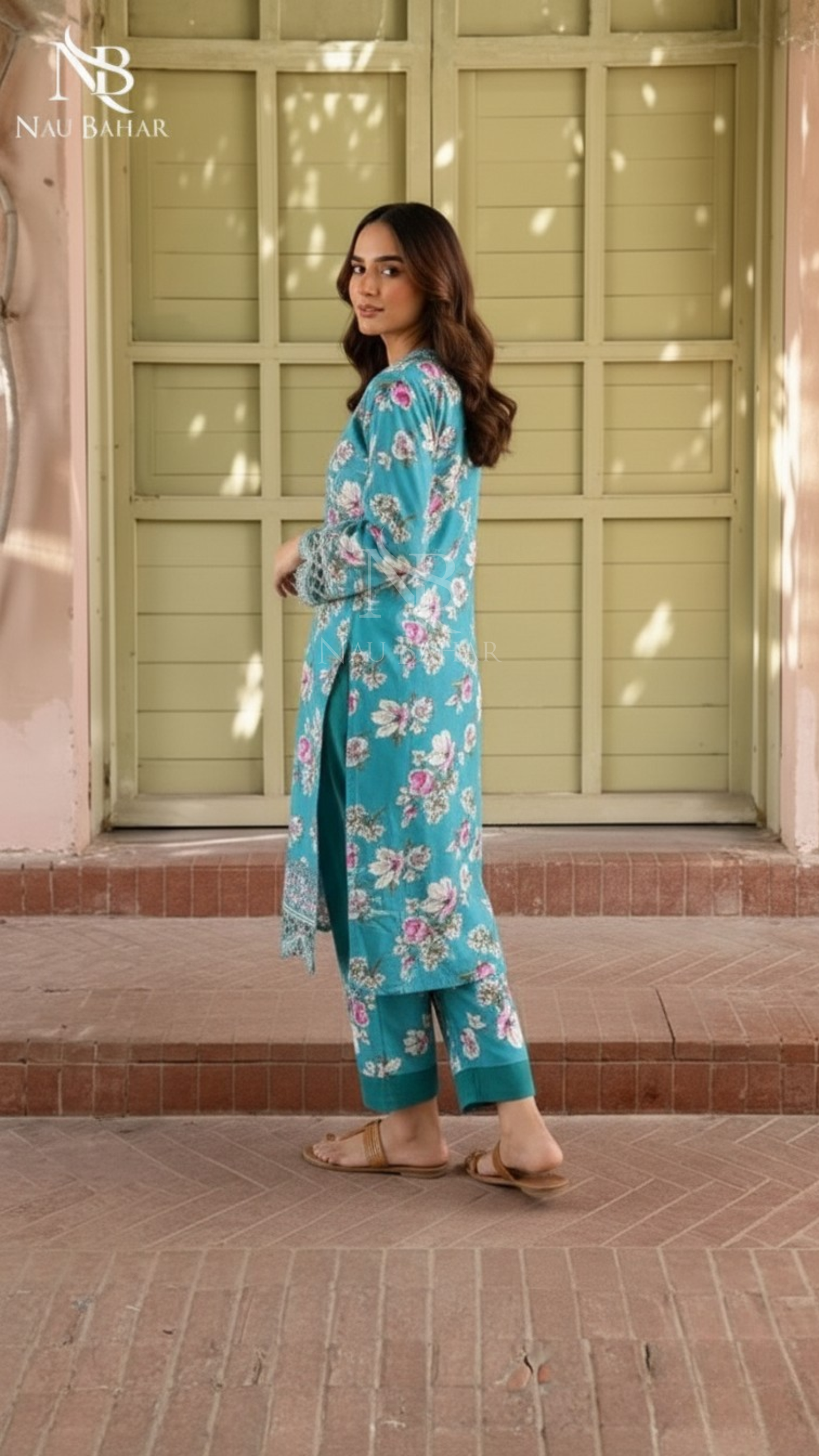 Vol-2 Khaddar Co Ords by Naubahar Embroidered Printed Khaddar 2 Piece - Winter Collection