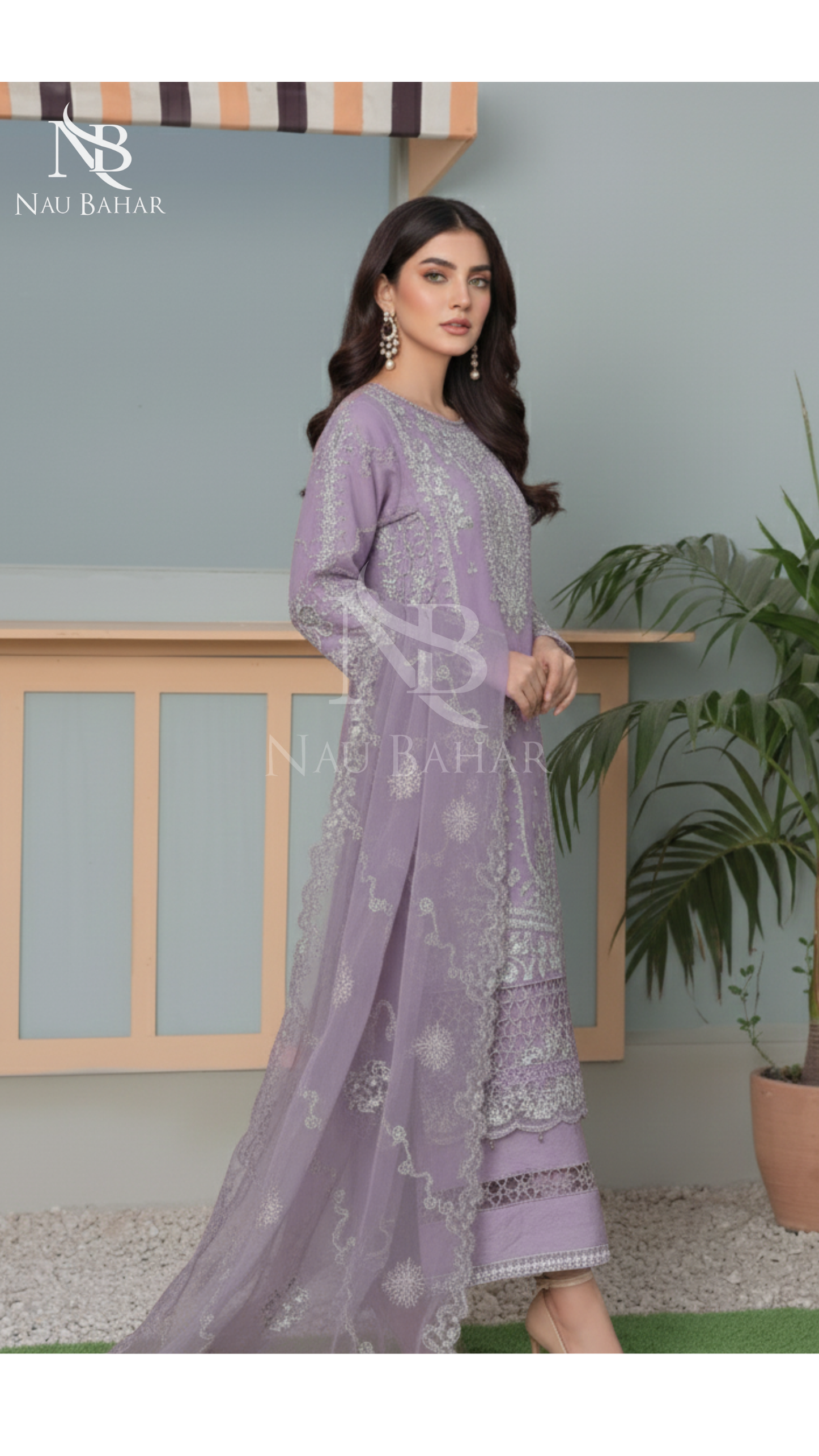 NB-06 Festive Formal Vol 2 Embroidered Organza Stitched 3 Piece Suit