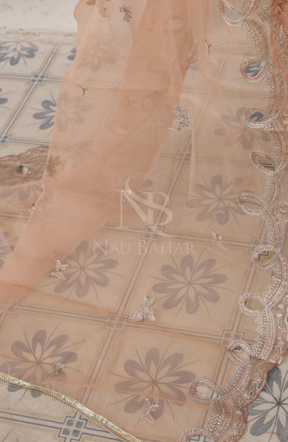 NB-13 Festive Formal Vol 4 Embroidered Organza Stitched 3 Piece Suit