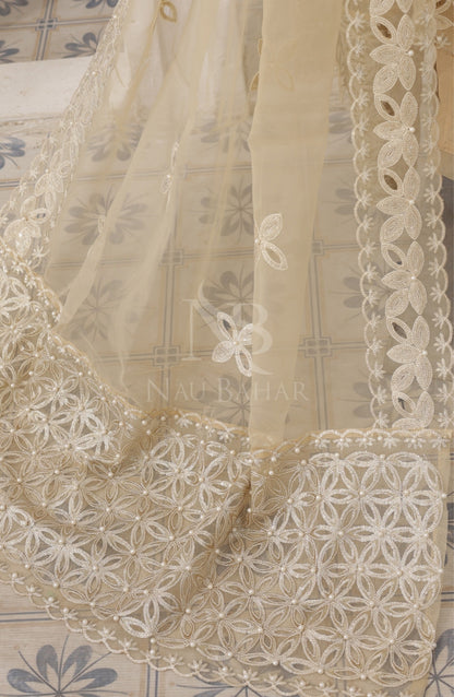 NB-154 Festive Formal Vol 4 Embroidered Organza Stitched 3 Piece Suit