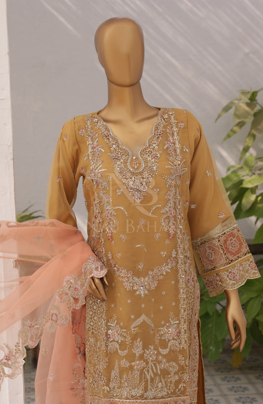 NB-02 Festive Formal Vol 4 Embroidered Organza Stitched 3 Piece Suit