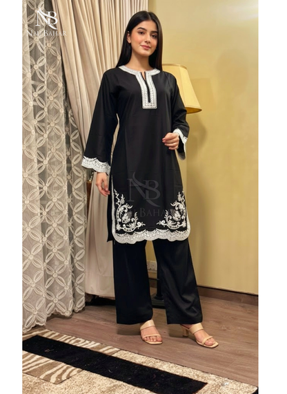 ZB04 Embroidered Lawn 2 Piece Co-Ords Set