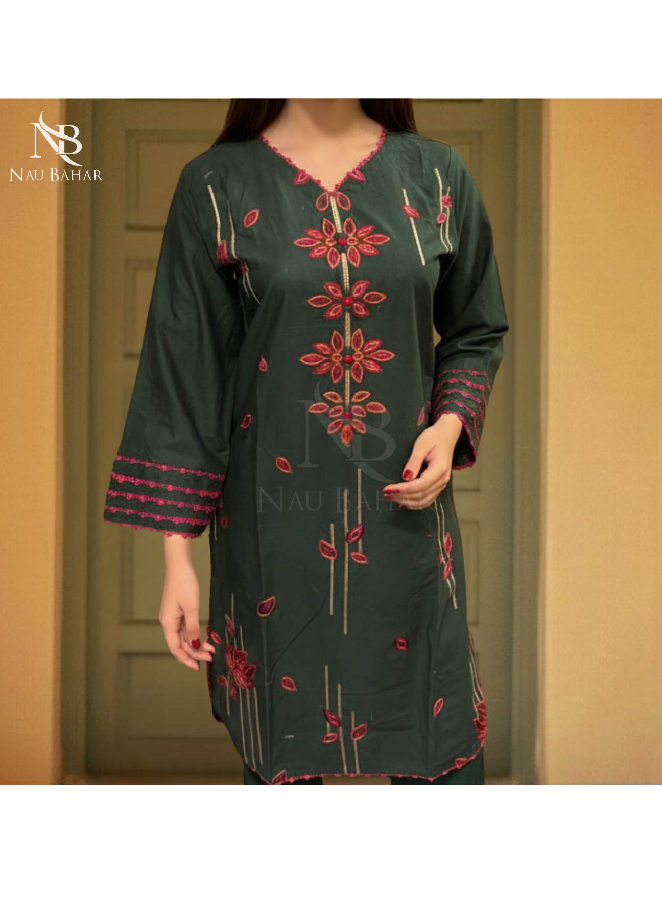 UG14 Embroidered Lawn 2 Piece Co-Ords Set