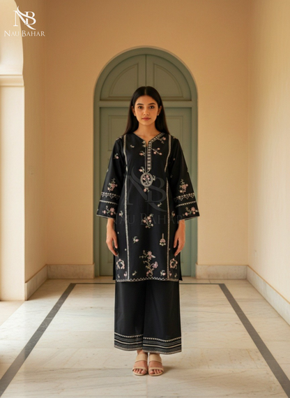 UG19 Embroidered Lawn 2 Piece Co-Ords Set