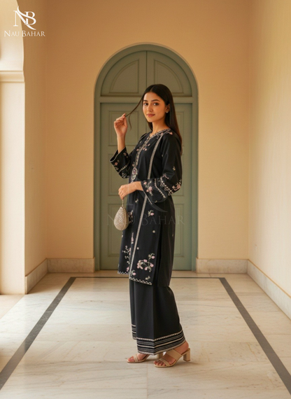 UG19 Embroidered Lawn 2 Piece Co-Ords Set