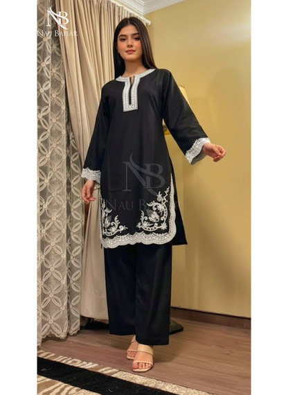 ZB04 Embroidered Lawn 2 Piece Co-Ords Set