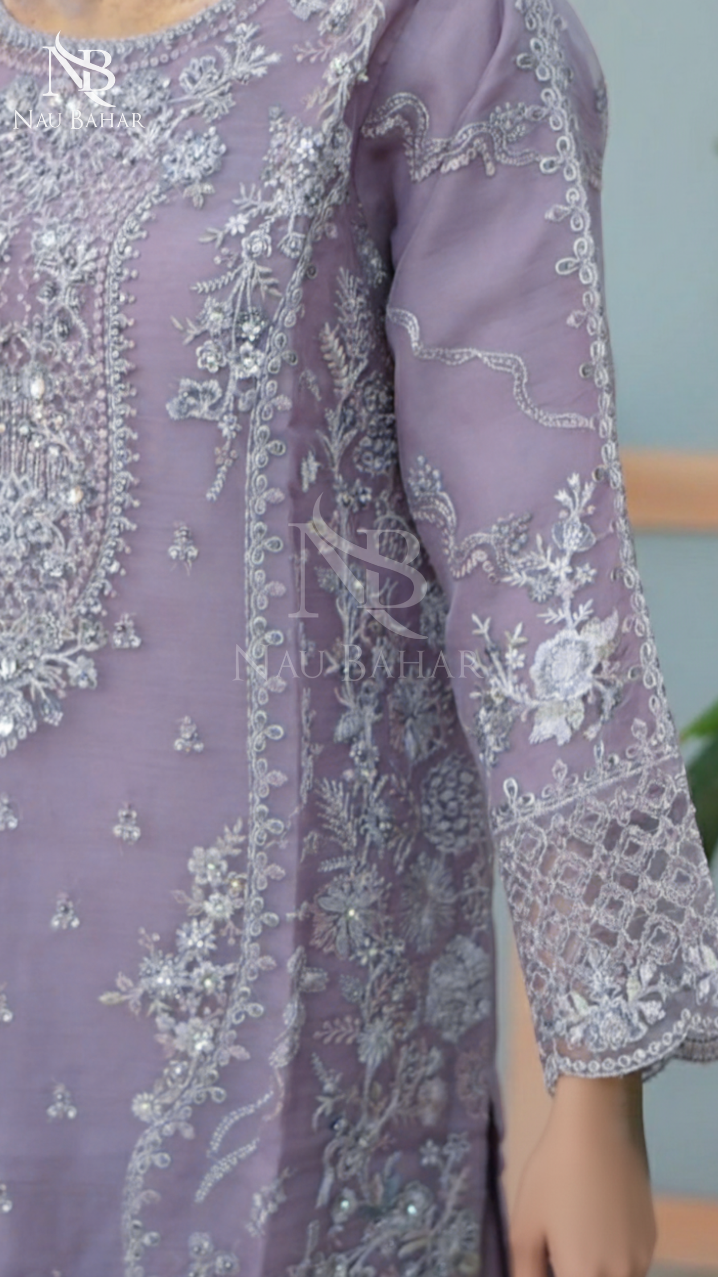 NB-06 Festive Formal Vol 2 Embroidered Organza Stitched 3 Piece Suit