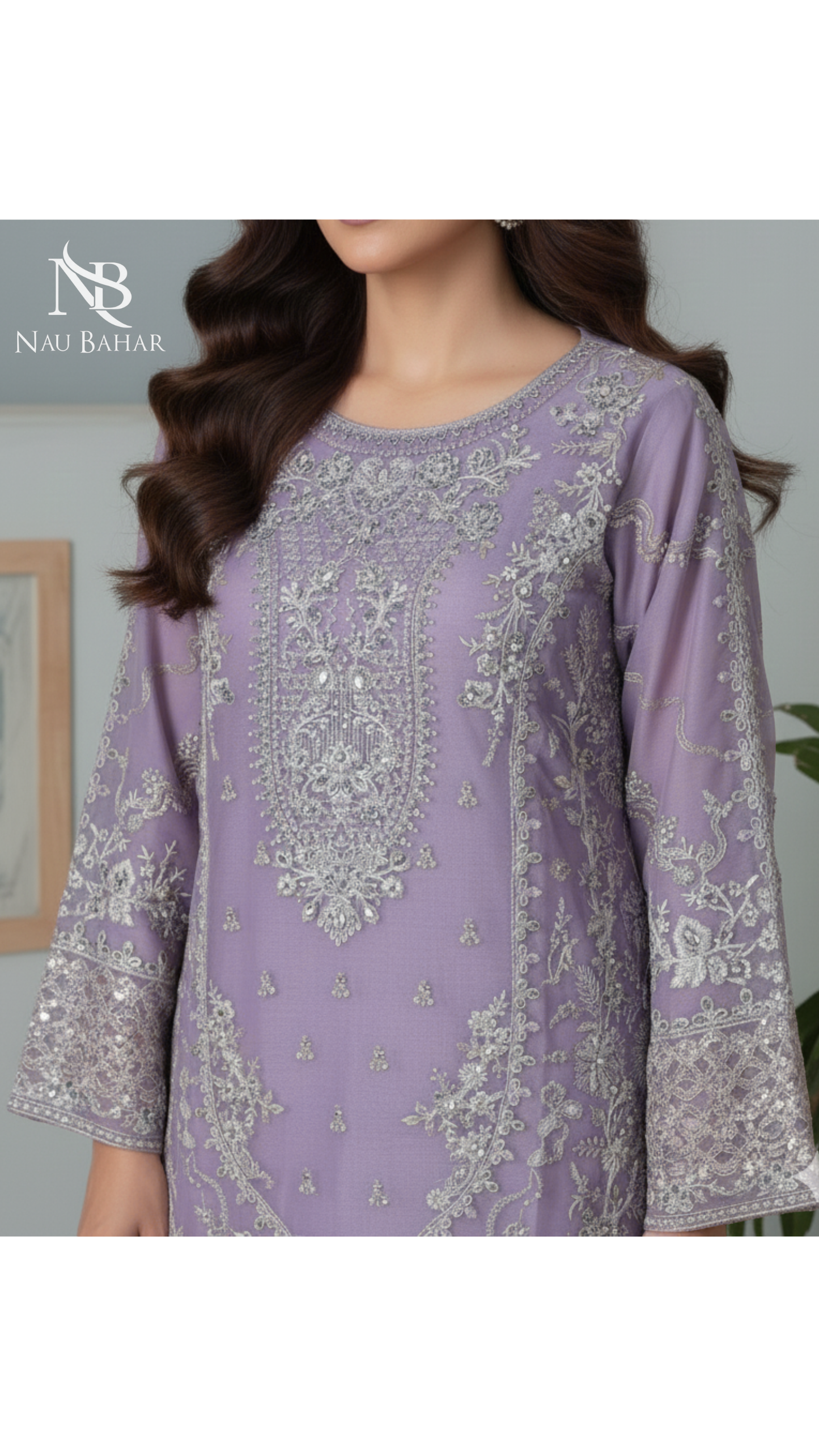 NB-06 Festive Formal Vol 2 Embroidered Organza Stitched 3 Piece Suit