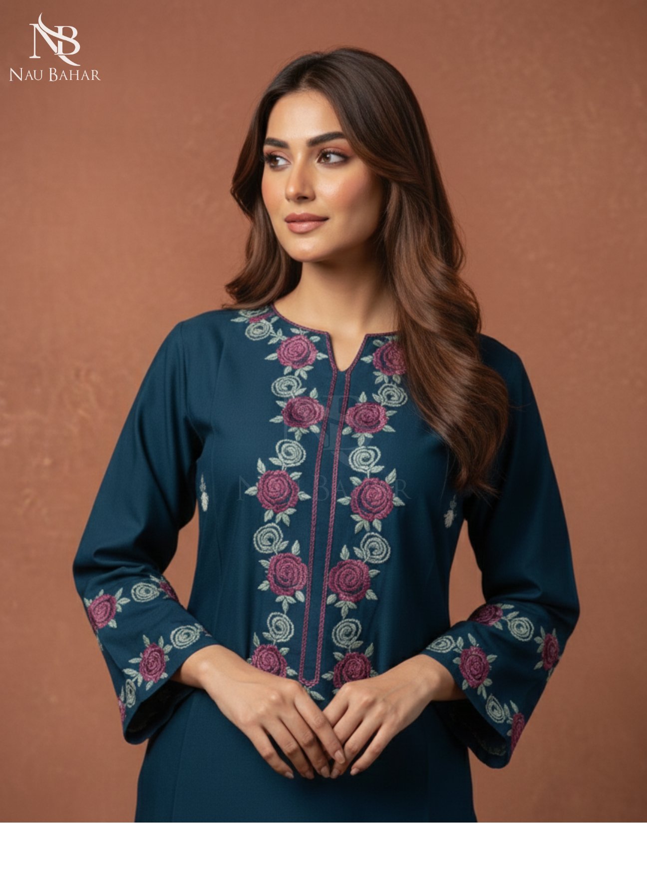 UG20 Embroidered Lawn 2 Piece Co-Ords Set