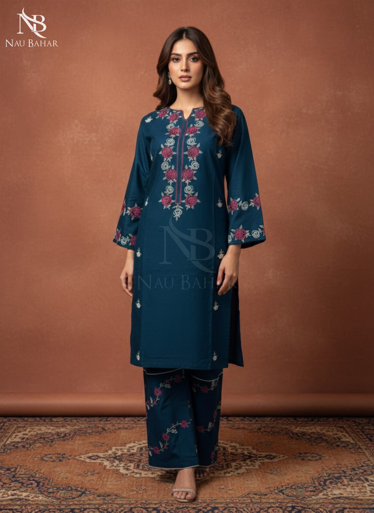 UG20 Embroidered Lawn 2 Piece Co-Ords Set