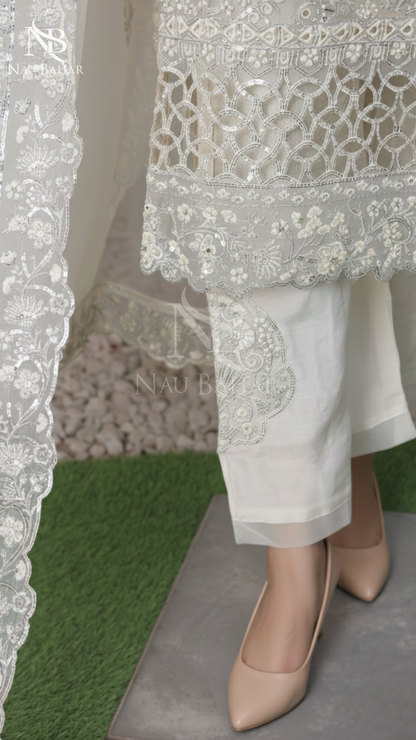 NB-21 Festive Formal Vol 2 Embroidered Organza Stitched 3 Piece Suit