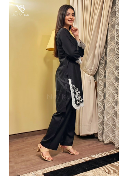 ZB04 Embroidered Lawn 2 Piece Co-Ords Set