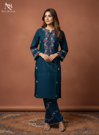UG20 Embroidered Lawn 2 Piece Co-Ords Set