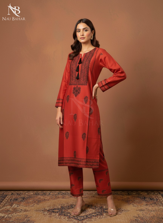 UG27 Embroidered Lawn 2 Piece Co-Ords Set