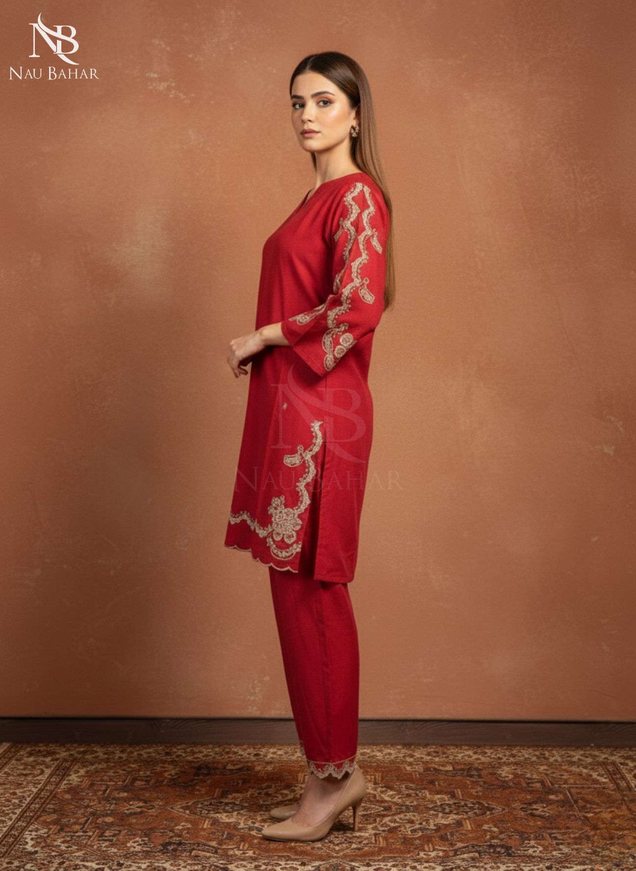 LP06 Embroidered Lawn 2 Piece Co-Ords Set