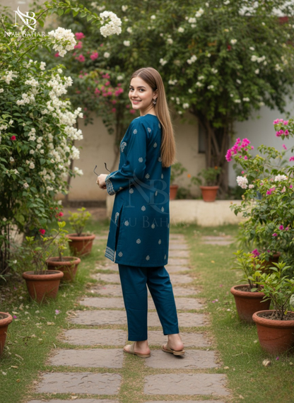MG06 Embroidered Lawn 2 Piece Co-Ords Set