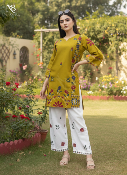 UG26 Embroidered Lawn 2 Piece Co-Ords Set