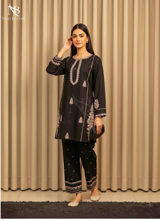 UG18 Embroidered Lawn 2 Piece Co-Ords Set